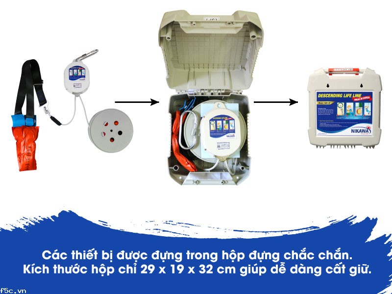 Bộ dây thoát hiểm tự động Nikawa KDD-11F 33m