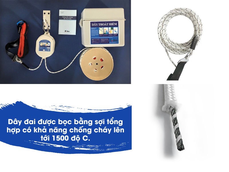Bộ dây thoát hiểm tự động Nikawa KDD-11F 33m
