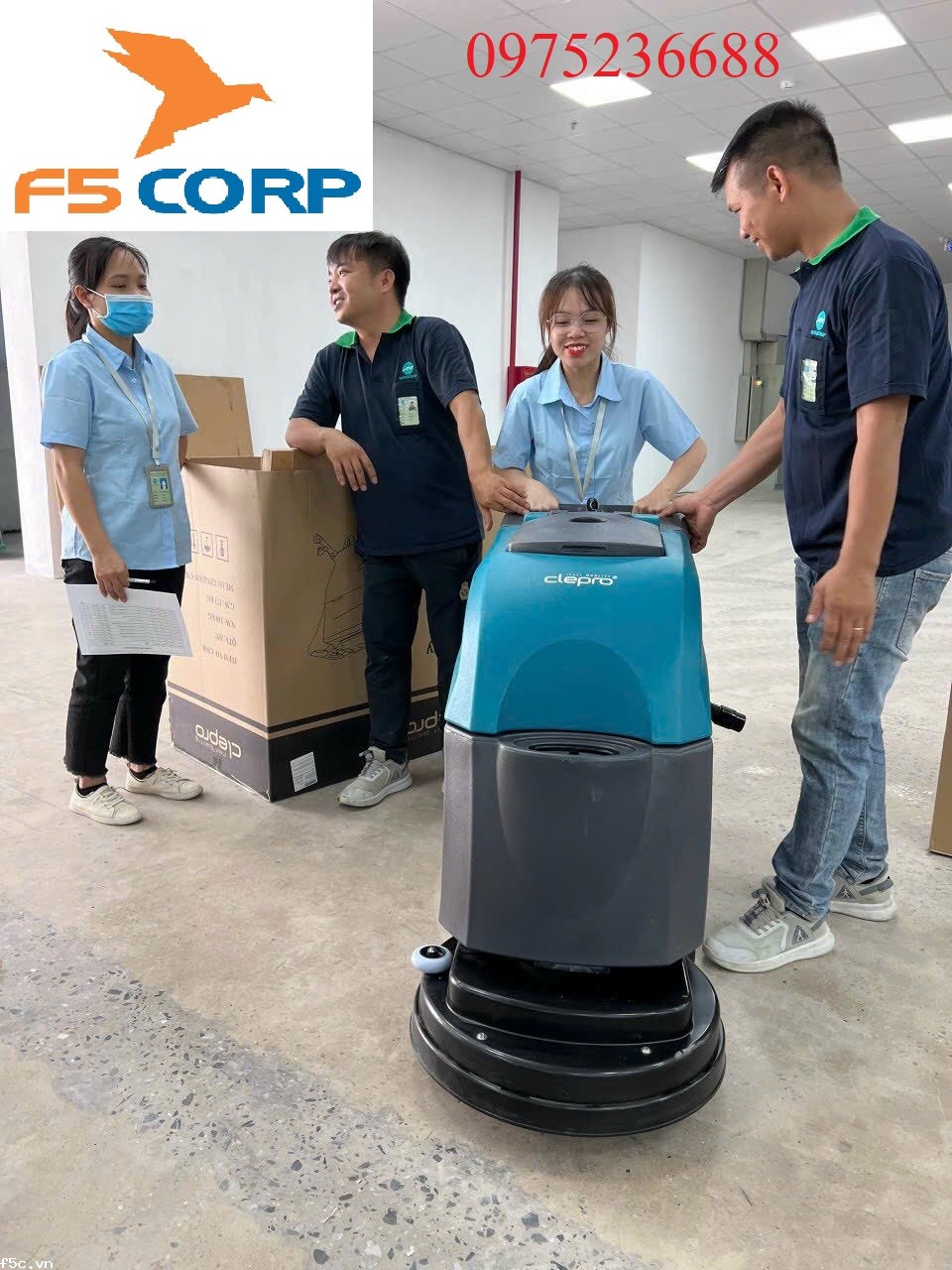 Máy lau nhà xưởng Clepro P50B ( dùng ác quy )