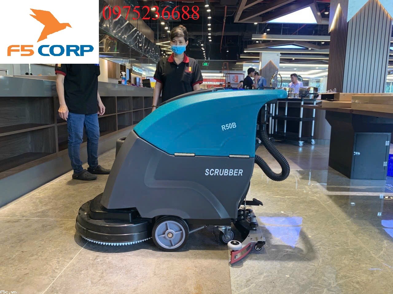 Máy lau nhà xưởng Clepro P50B ( dùng ác quy )