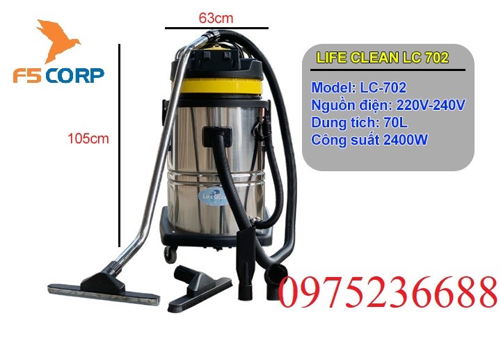 Máy hút bụi công nghiệp LifeClean LC702