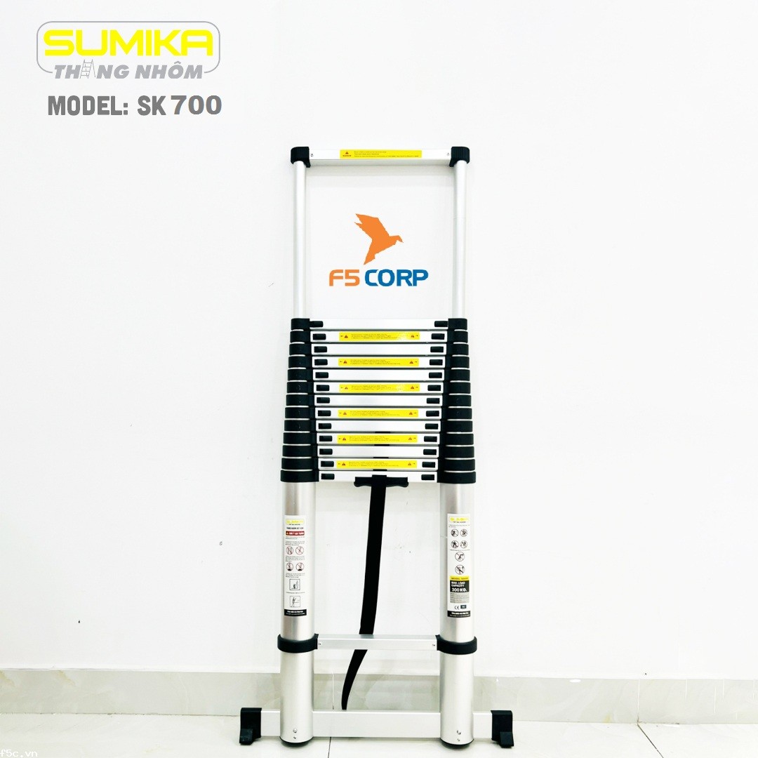 Thang nhôm rút SUMIKA SK700 (Đen)
