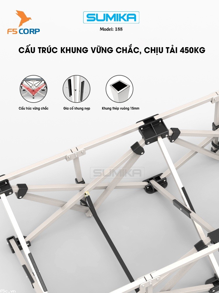 Giường Gấp Văn Phòng Xếp Gọn Tiện Lợi Sumika 188