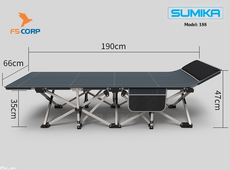 Giường Gấp Văn Phòng Xếp Gọn Tiện Lợi Sumika 188
