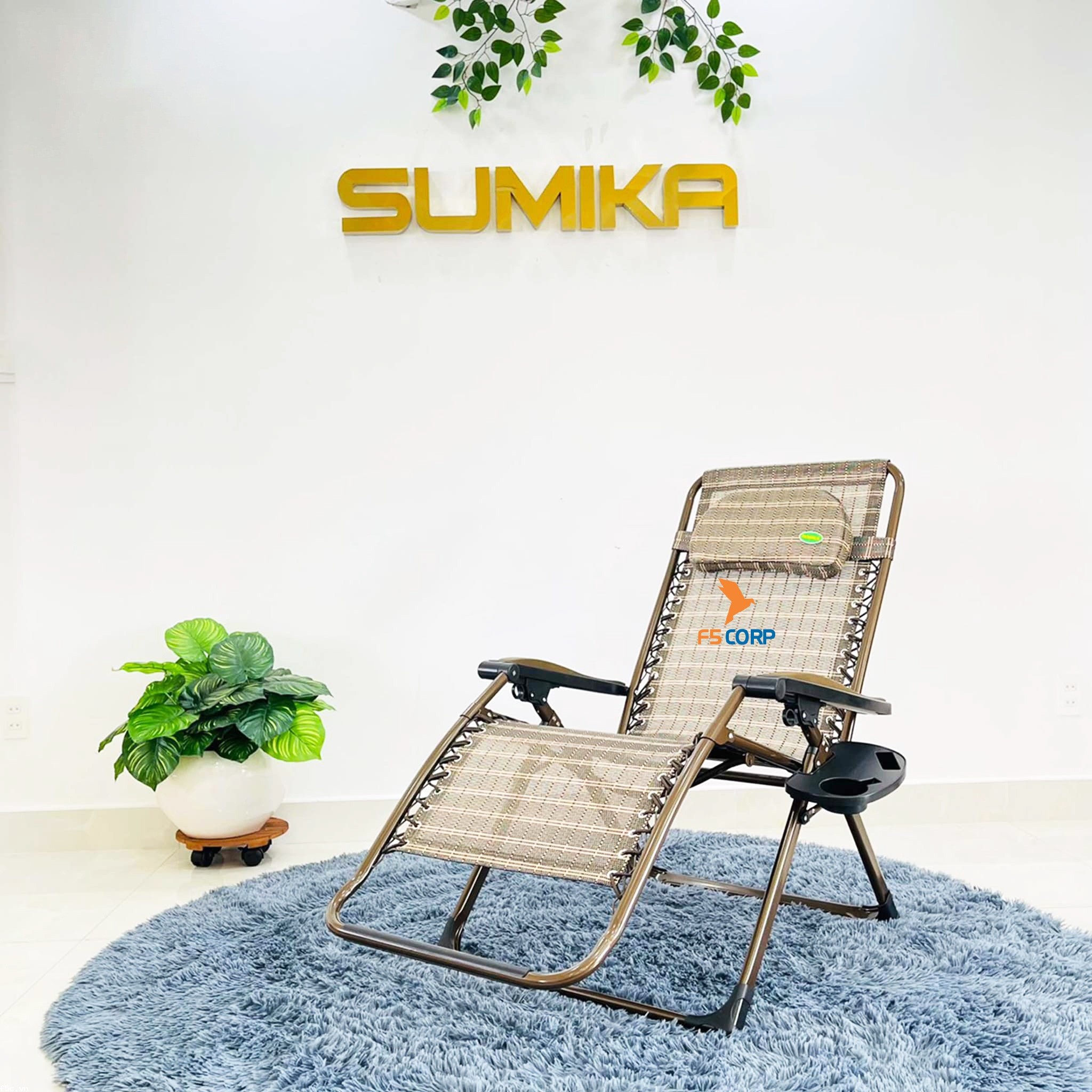 Ghế xếp thư giãn tiện lợi SUMIKA 638, tải trọng 300kg