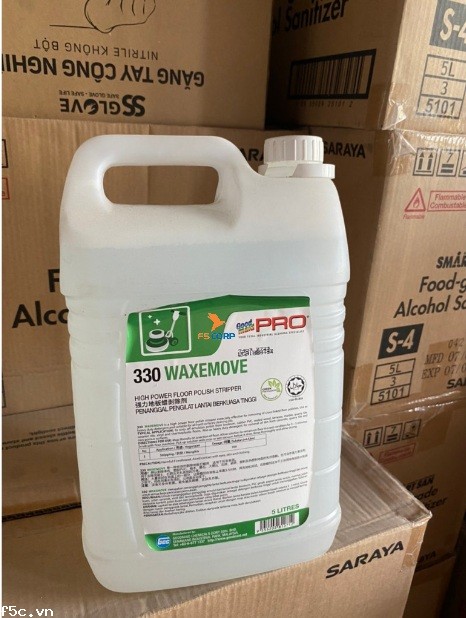 Hóa chất bóc lớp đánh bóng sàn Goodmaid G330-Waxe move Made in Malaysia Can 5L