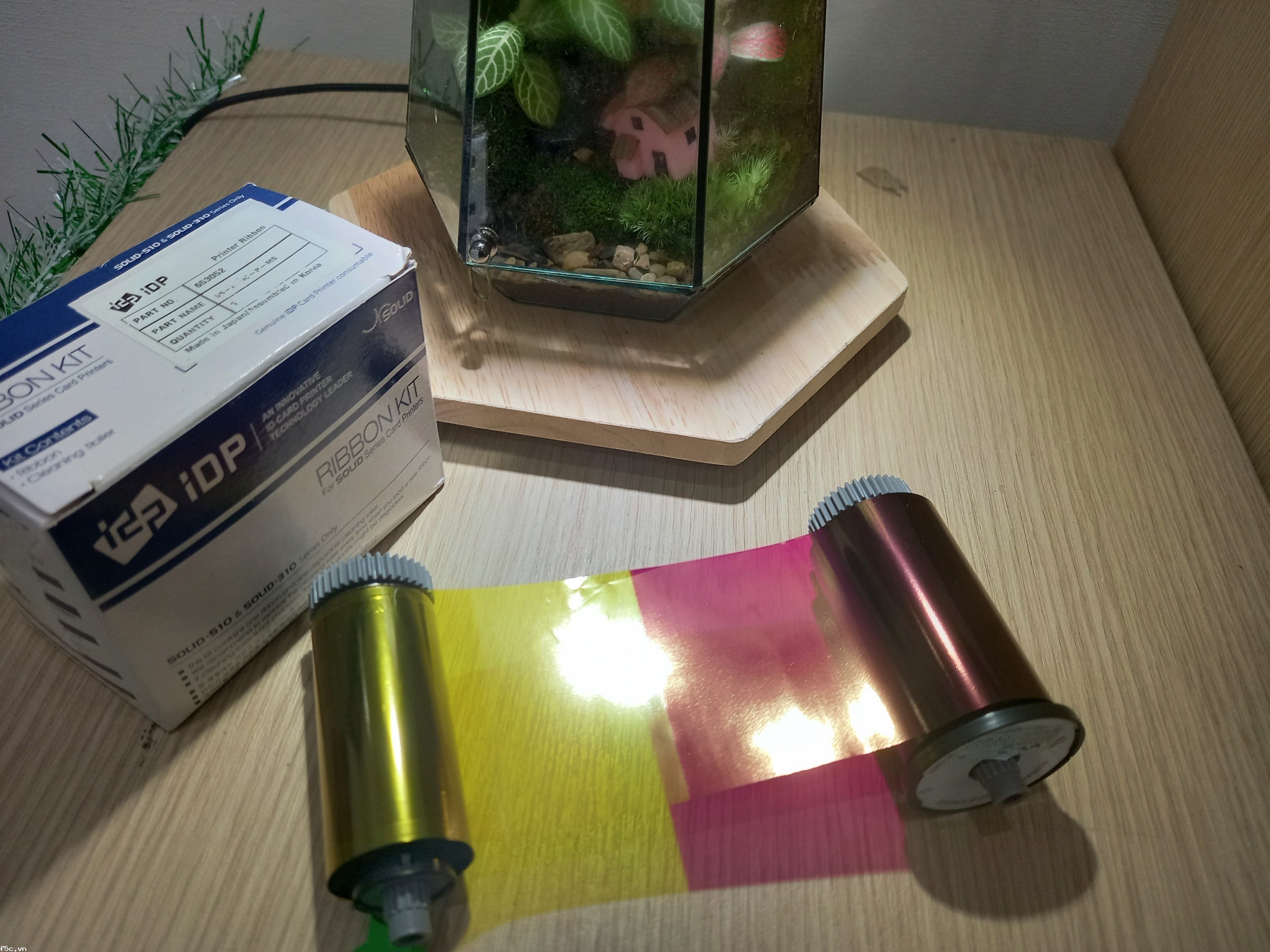Ruy băng mực màu máy in thẻ nhựa SOLID 310S chính hãng