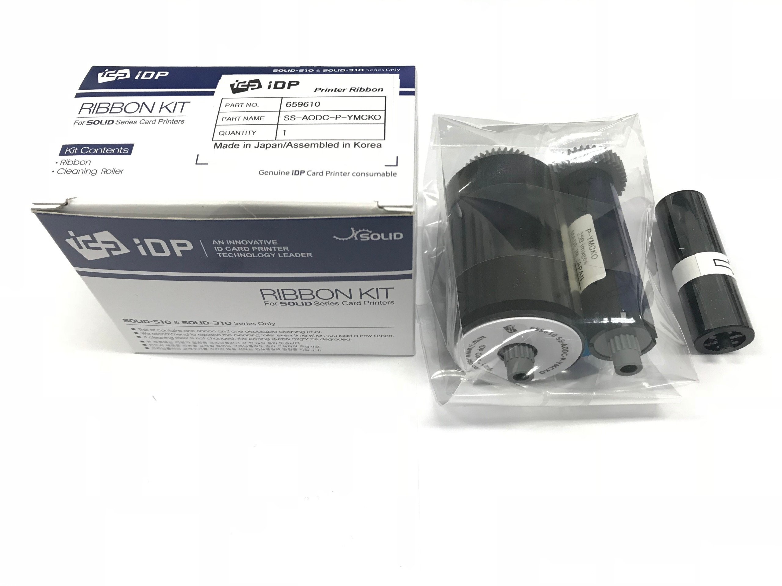 Ruy băng mực đen máy in thẻ nhựa SOLID 310S chính hãng