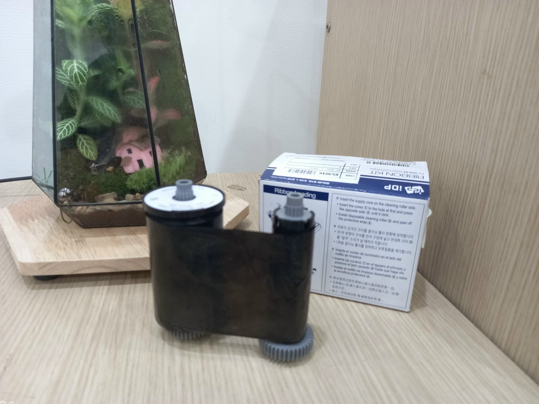 Ruy băng mực đen máy in thẻ nhựa SOLID 310S chính hãng