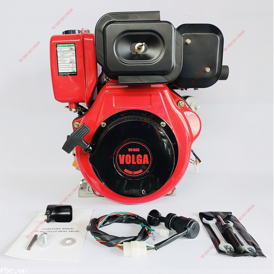 Động Cơ dầu 9.5HP Volga VD-188E có đề