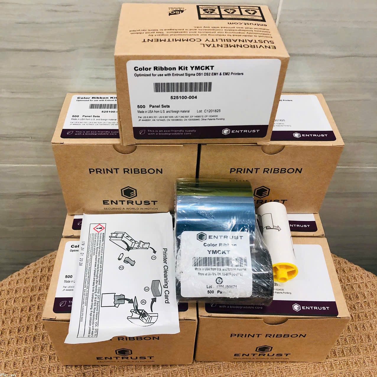 Ruy băng mực màu Entrust 525100-004-S80