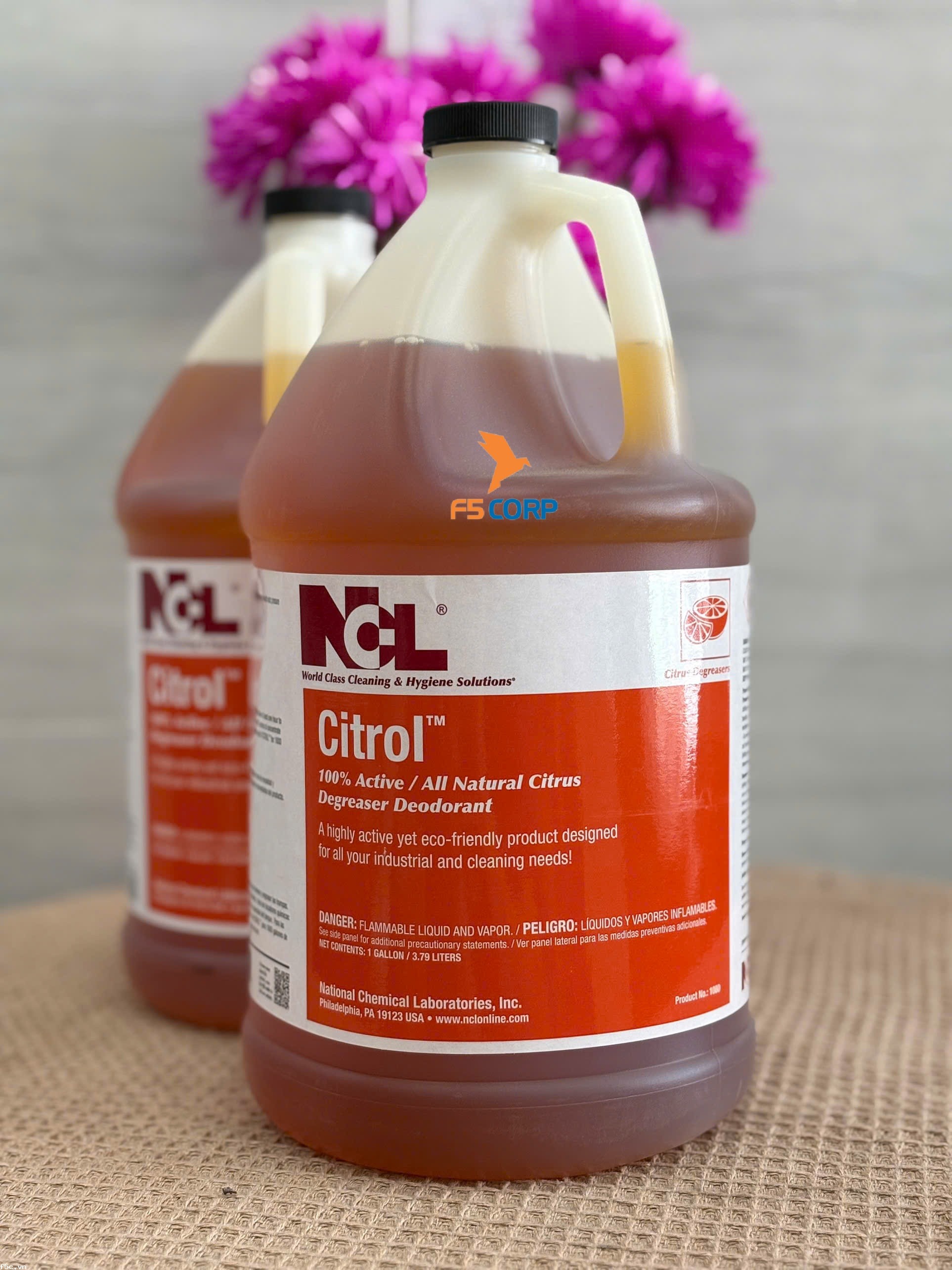  CITROL 1GAL - DUNG DỊCH TẨY NHỜN, VẾT KEO DÍNH TRÊN SÀN 