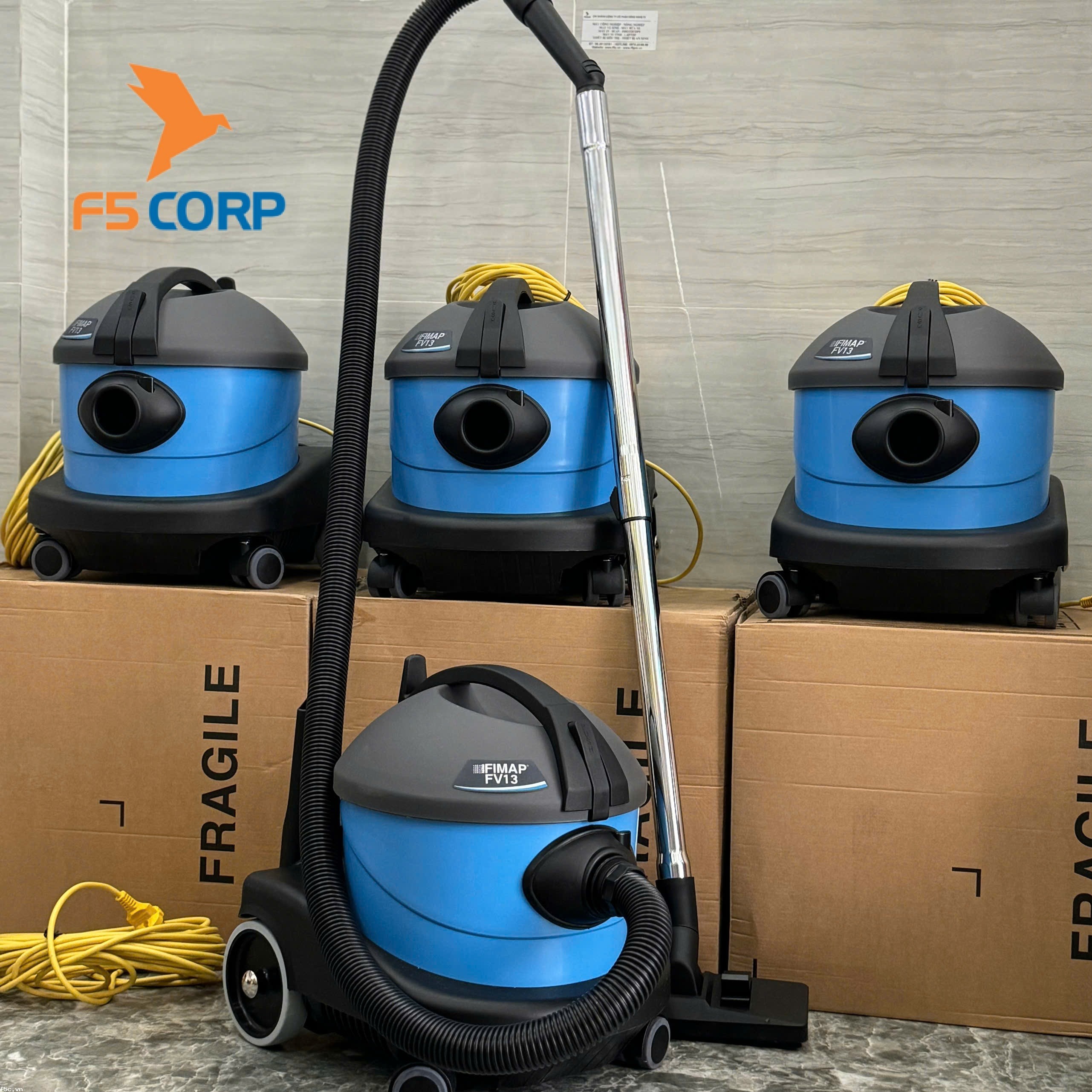 Máy hút bụi khô công nghiệp  Fimap FV13.1 Hepa - 900W