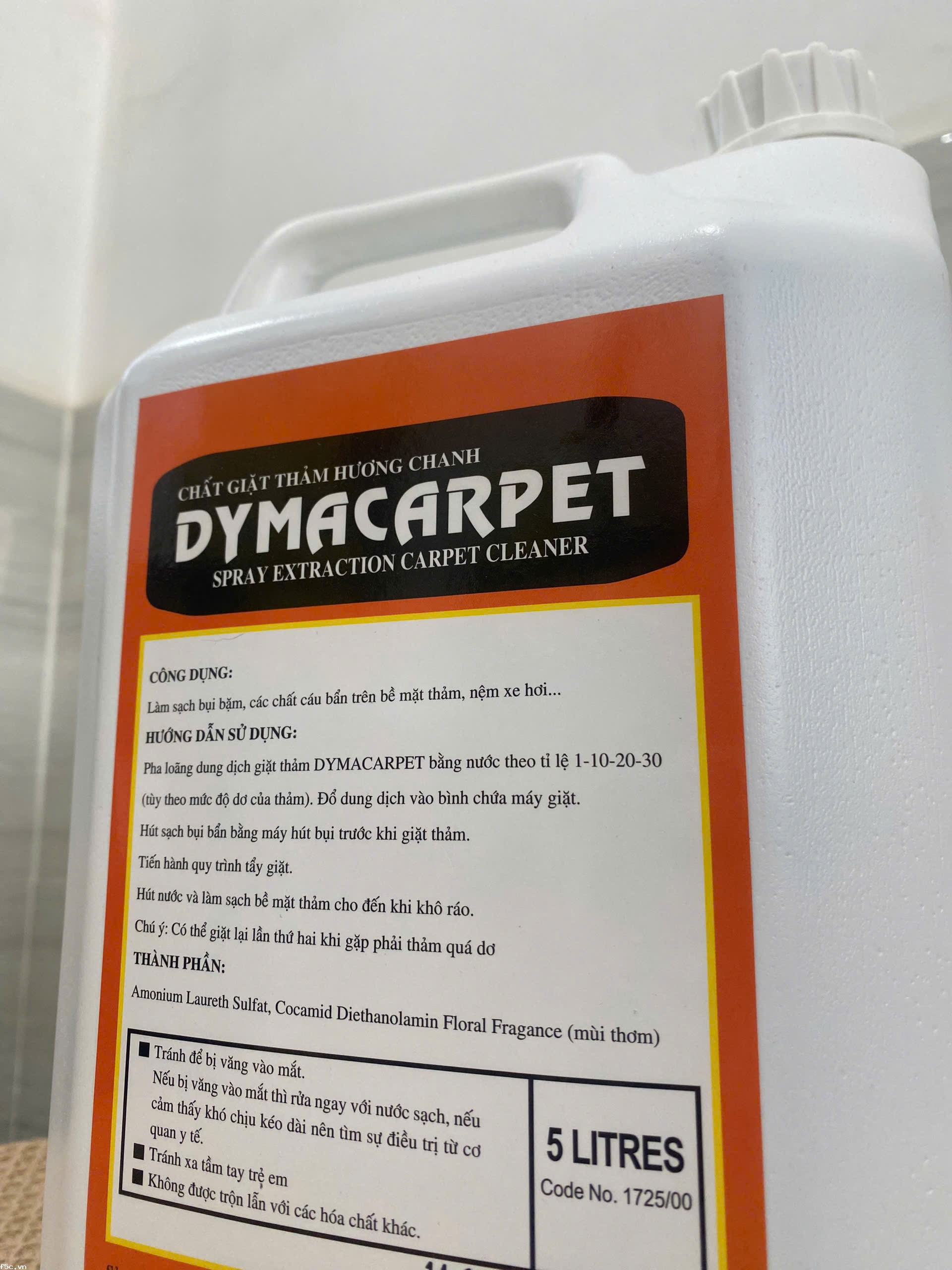 Dung dịch giặt thảm, ghế, nệm Dyma Carpet (5 Lít)