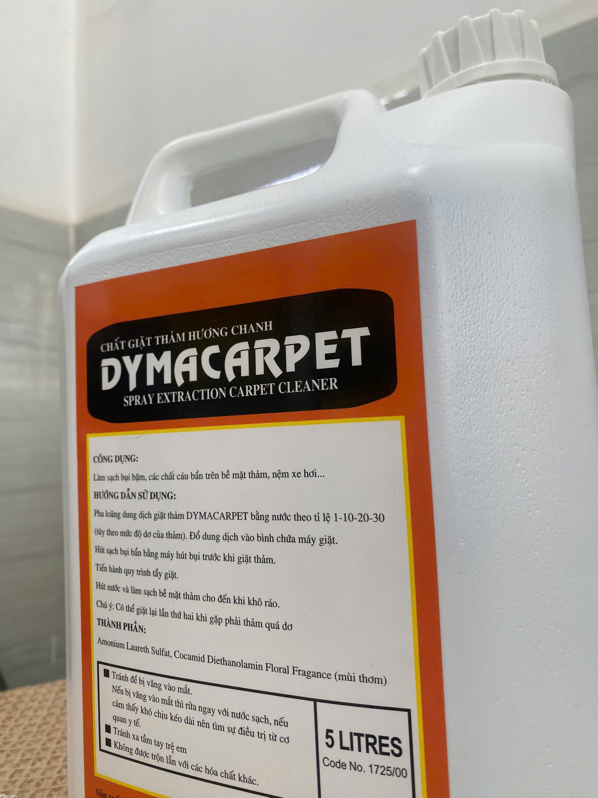 Dung dịch giặt thảm, ghế, nệm Dyma Carpet (5 Lít)