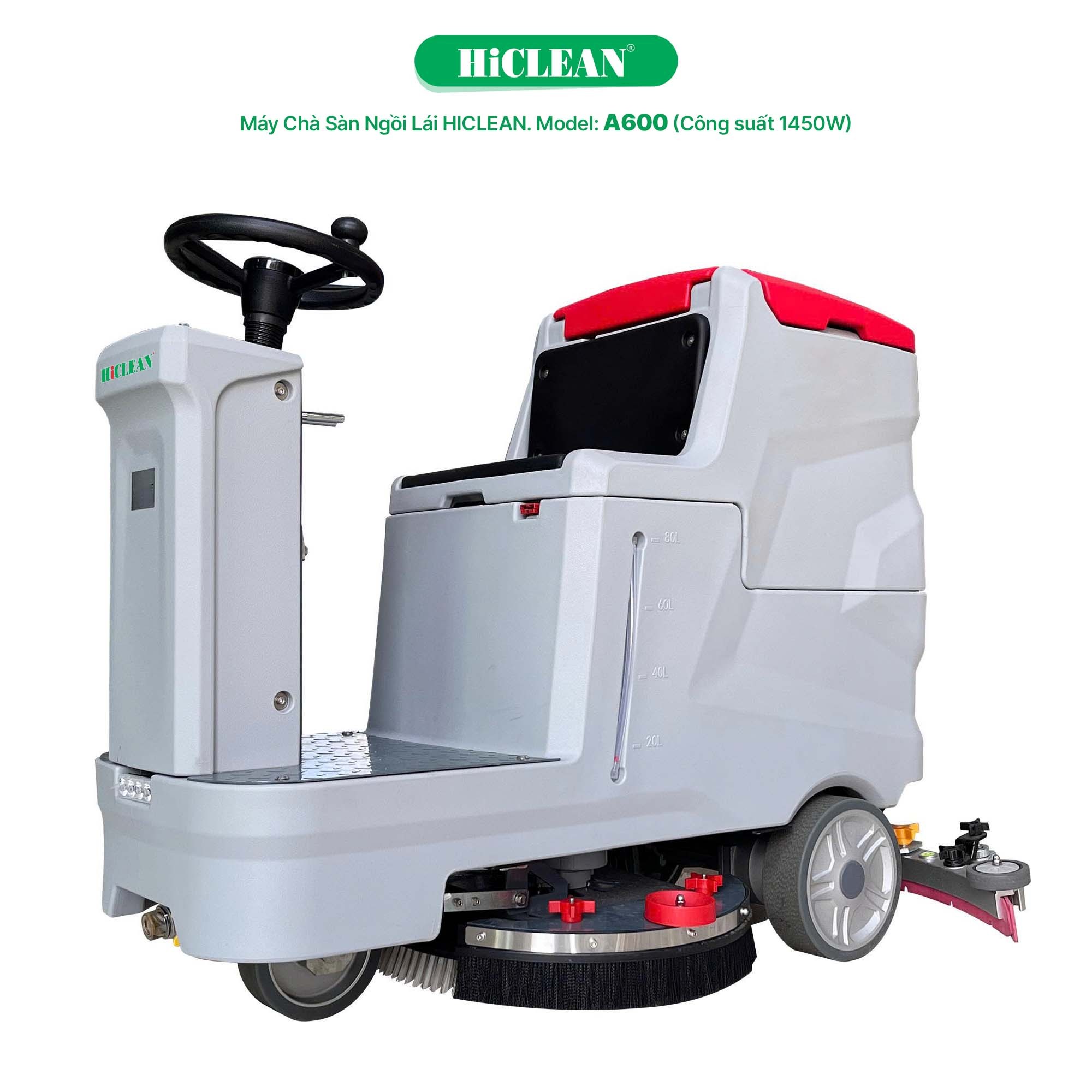 Máy chà sàn liên hợp ngồi lái HiClean A600 ( Dùng bình)