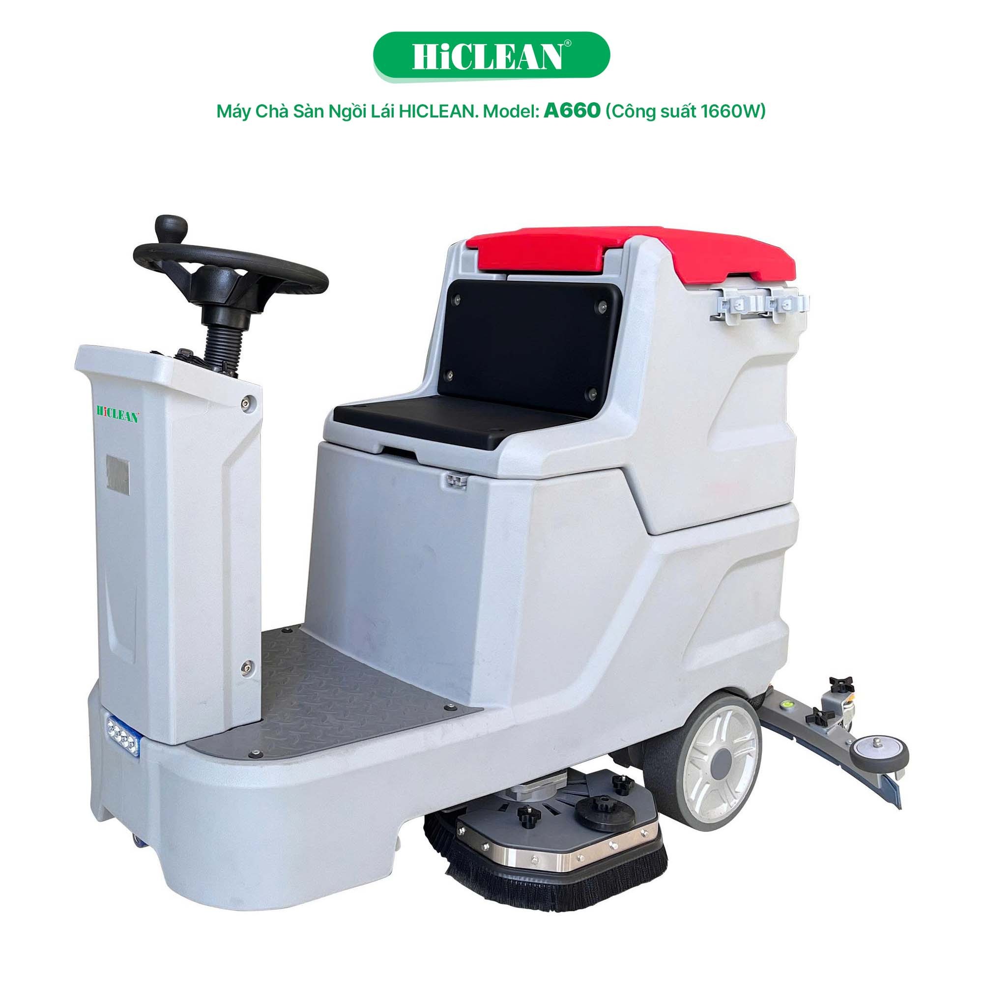 Máy chà sàn liên hợp ngồi lái HiClean A660 ( Dùng bình)