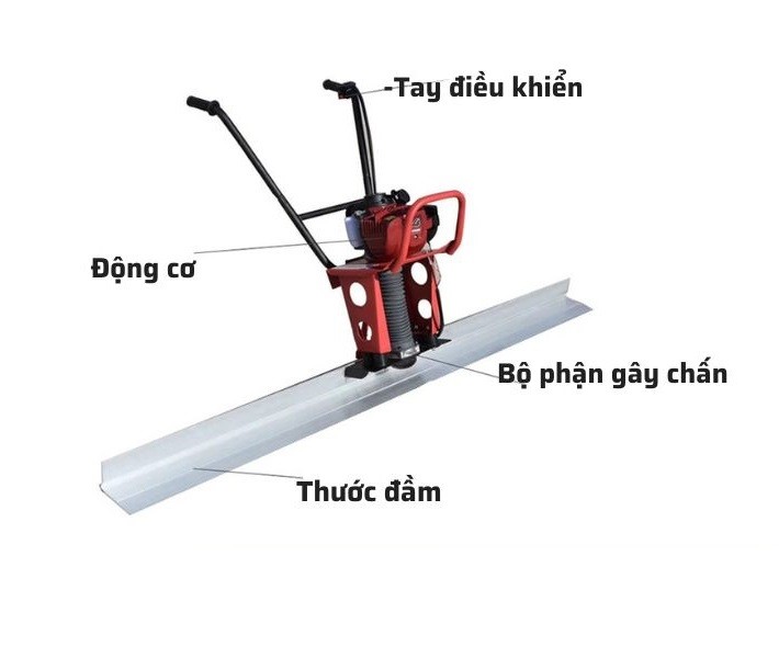 Máy Đầm Thước Chạy Xăng 3M