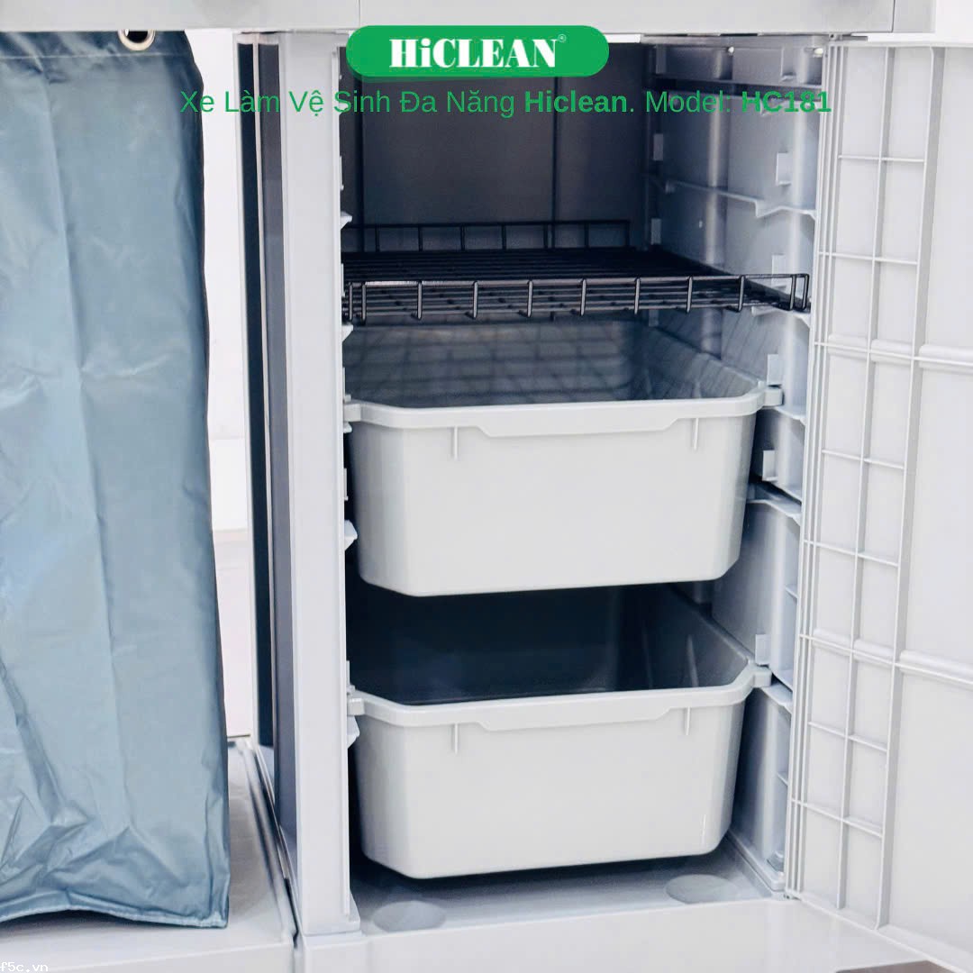 Xe đẩy dọn vệ sinh HiClean HC181
