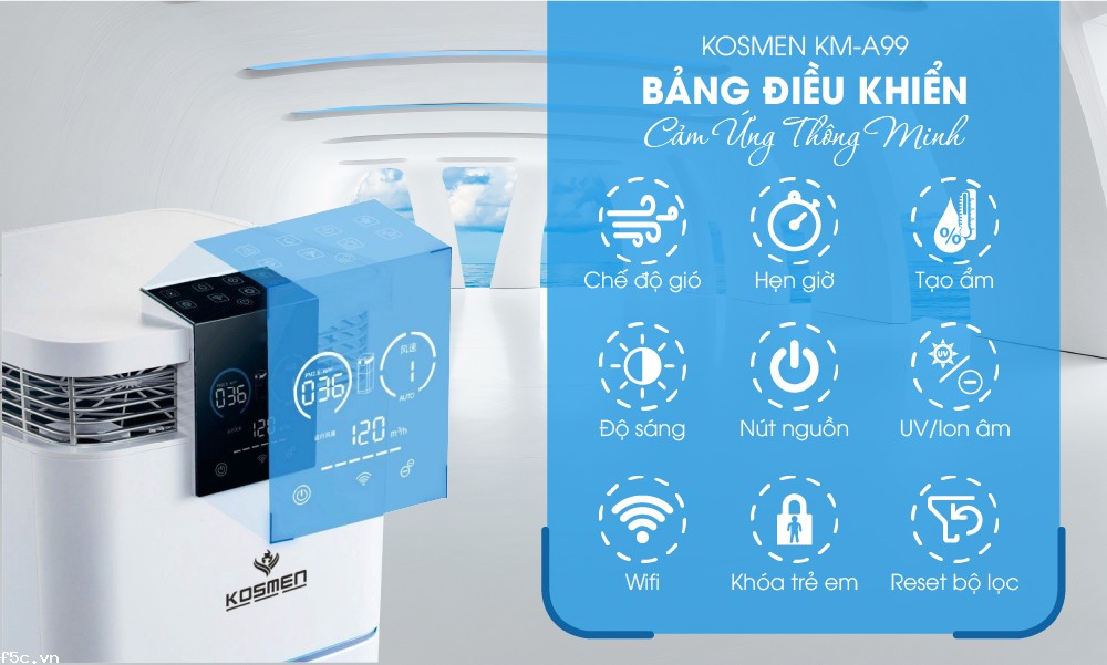 Máy lọc không khí bù ẩm Kosmen KM-A99