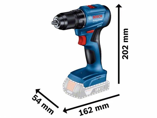 Máy khoan vặn vít Bosch GSR 185-LI  | Pin 18V | SOLO