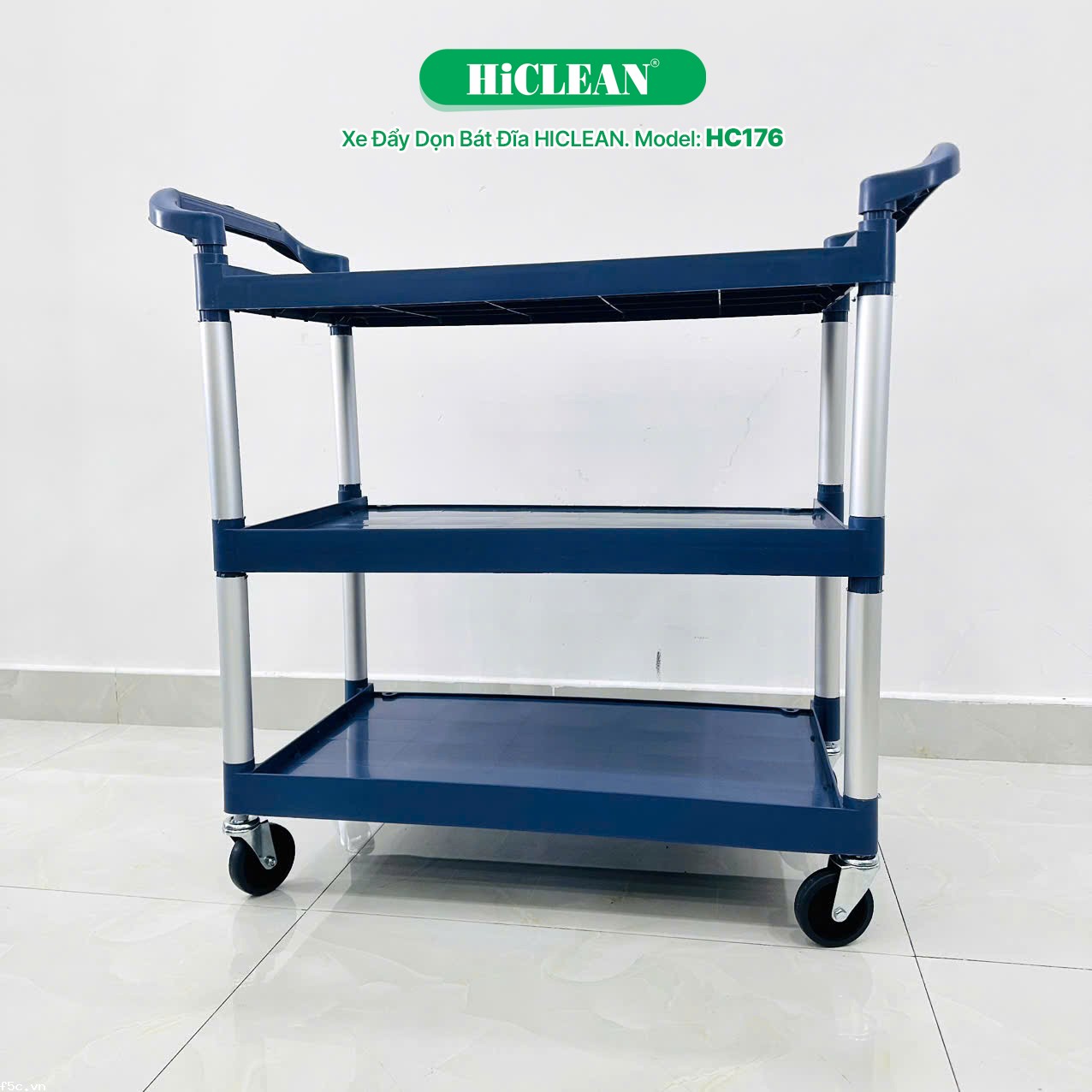Xe đẩy dọn vệ sinh HiClean HC176 