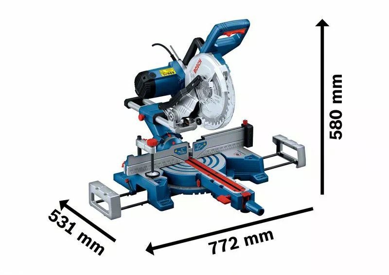 Bosch GCM 254D – Máy cưa trượt đa góc mạnh mẽ công suất 1800W