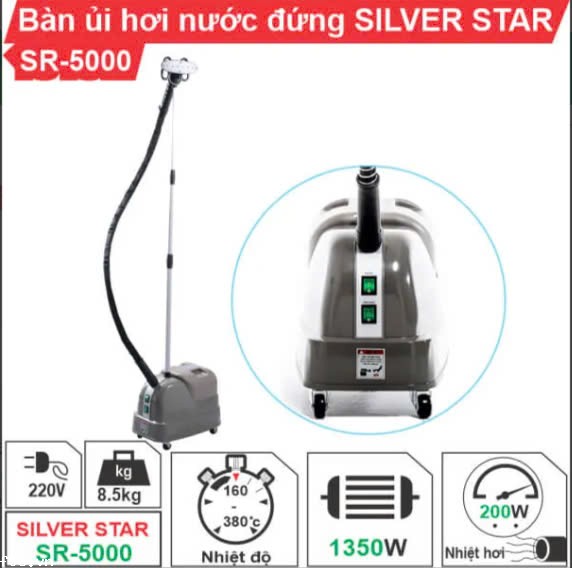 Bàn ủi hơi nước Silver Star SR-5000 