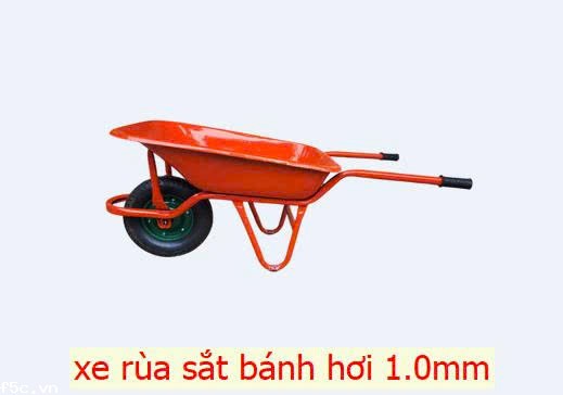 Xe rùa thép bánh hơi dày 1.0mm