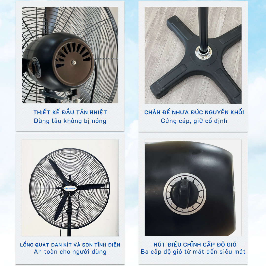 Quạt đứng công nghiệp Sumika ST650