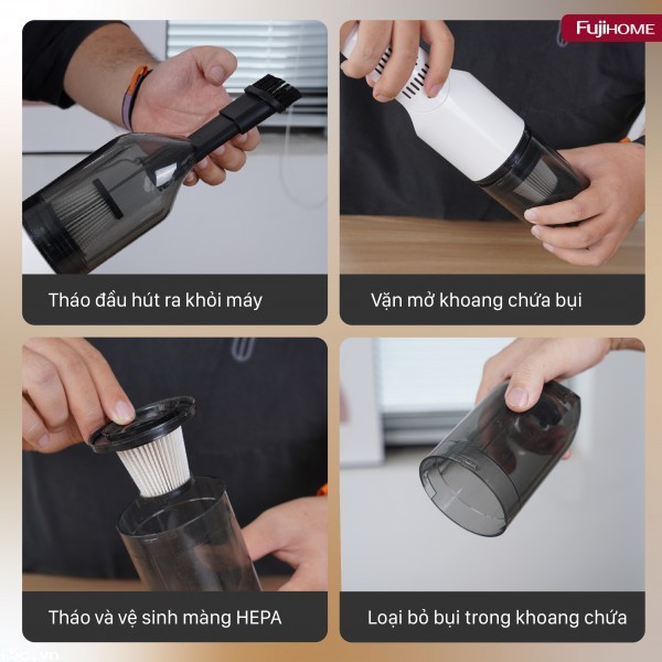 Máy hút bụi cầm tay không dây Fujihome VC01