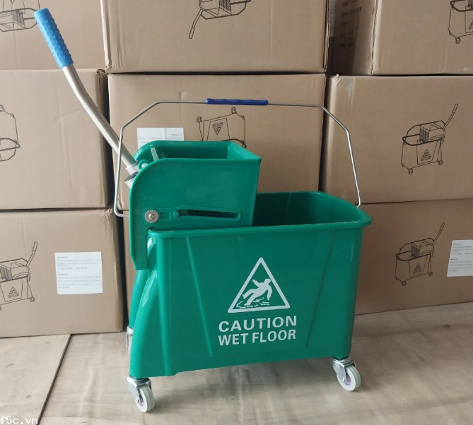 Xô nhựa đẩy tay, ép nước lau sàn, 24L, model: ANKO-069 