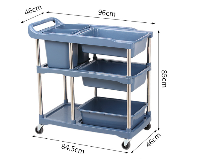 Xe đẩy vệ sinh 3 tầng Model: D-015N
