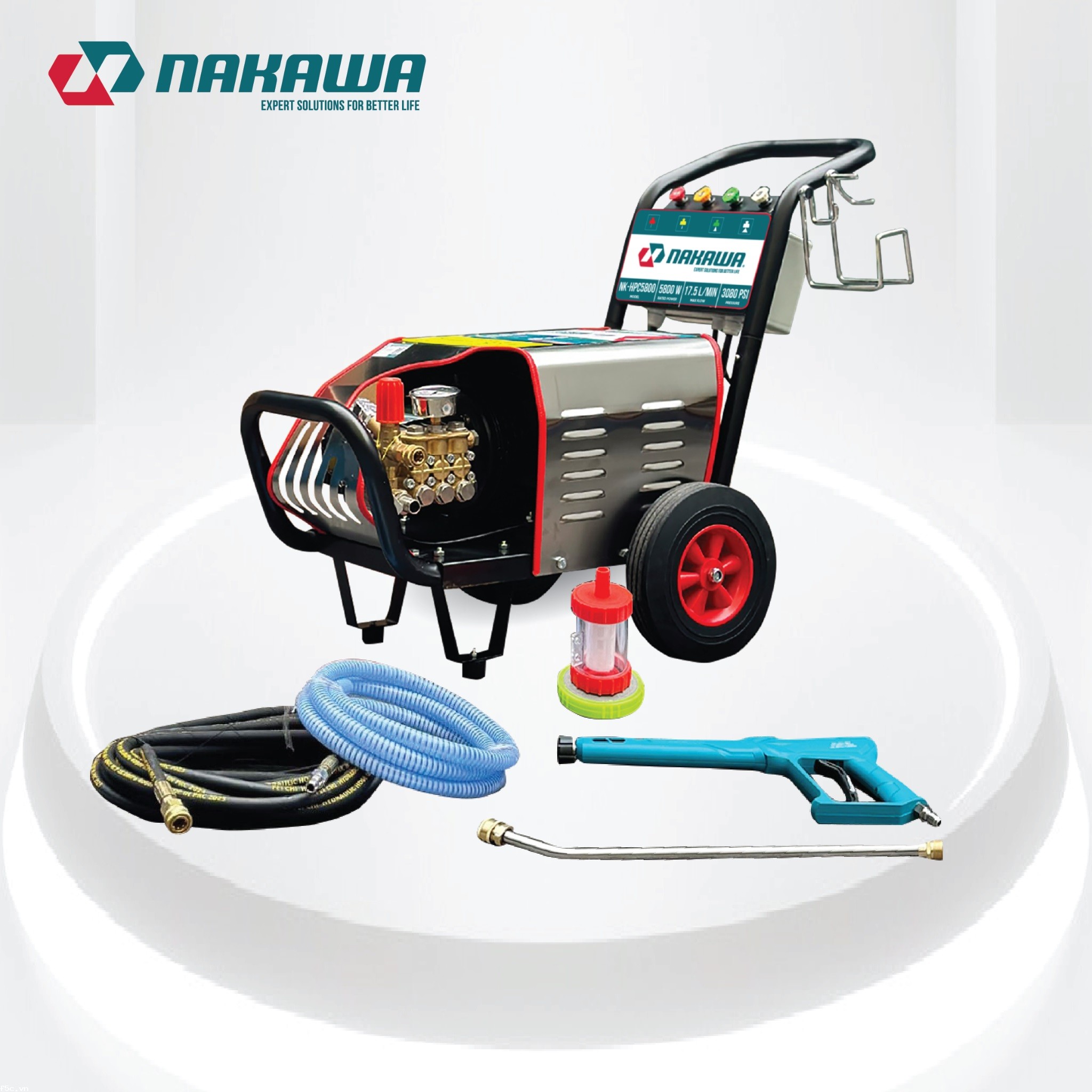 Máy phun áp lực cao công nghiệp Nakawa NK-HPC5800