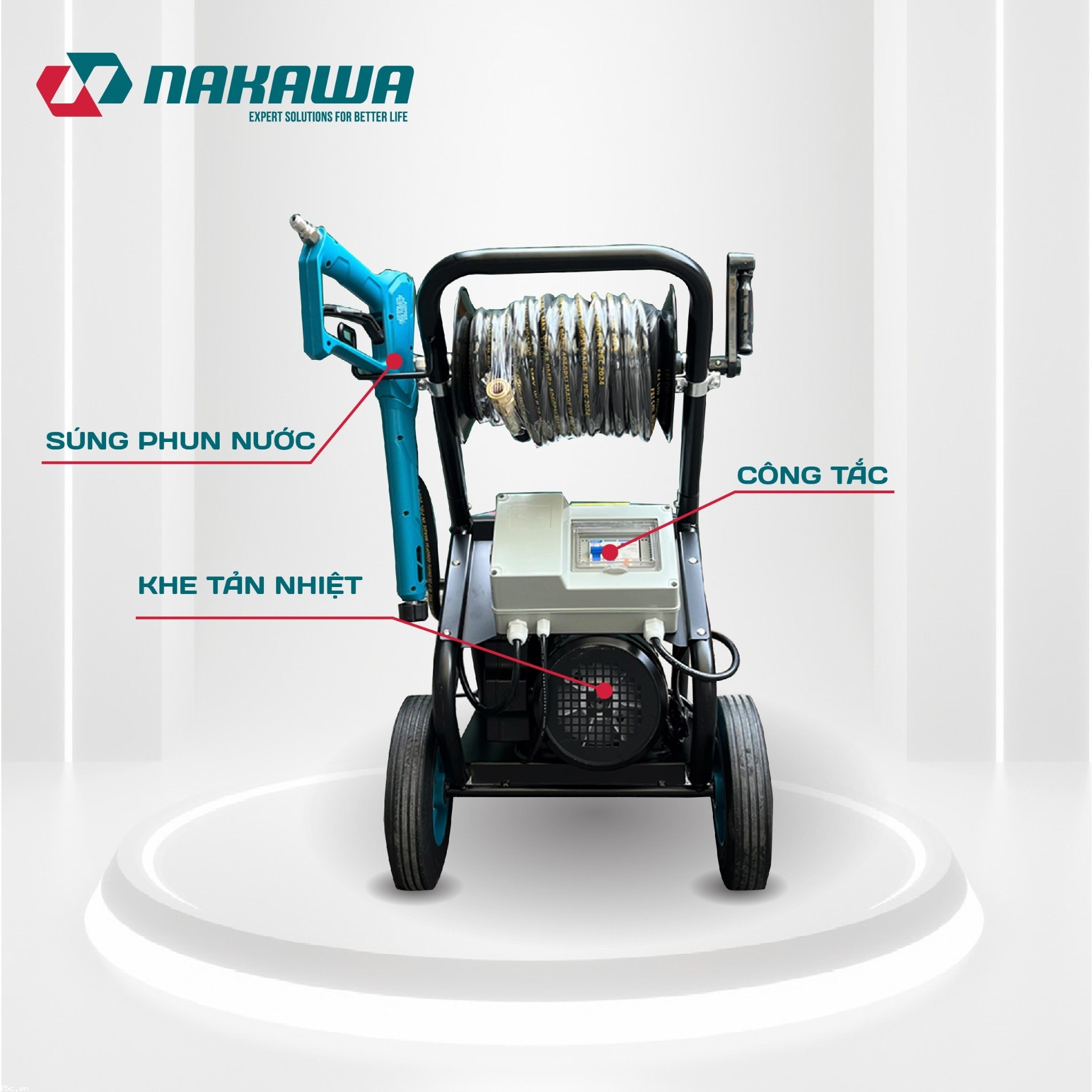 Máy phun áp lực cao công nghiệp Nakawa NK-HPC3500PLUS