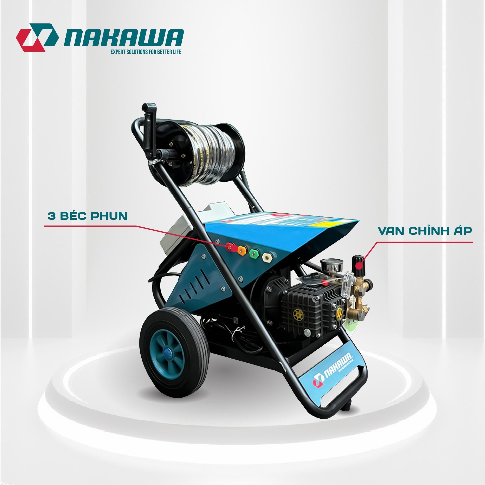 Máy phun áp lực cao công nghiệp Nakawa NK-HPC3500PLUS