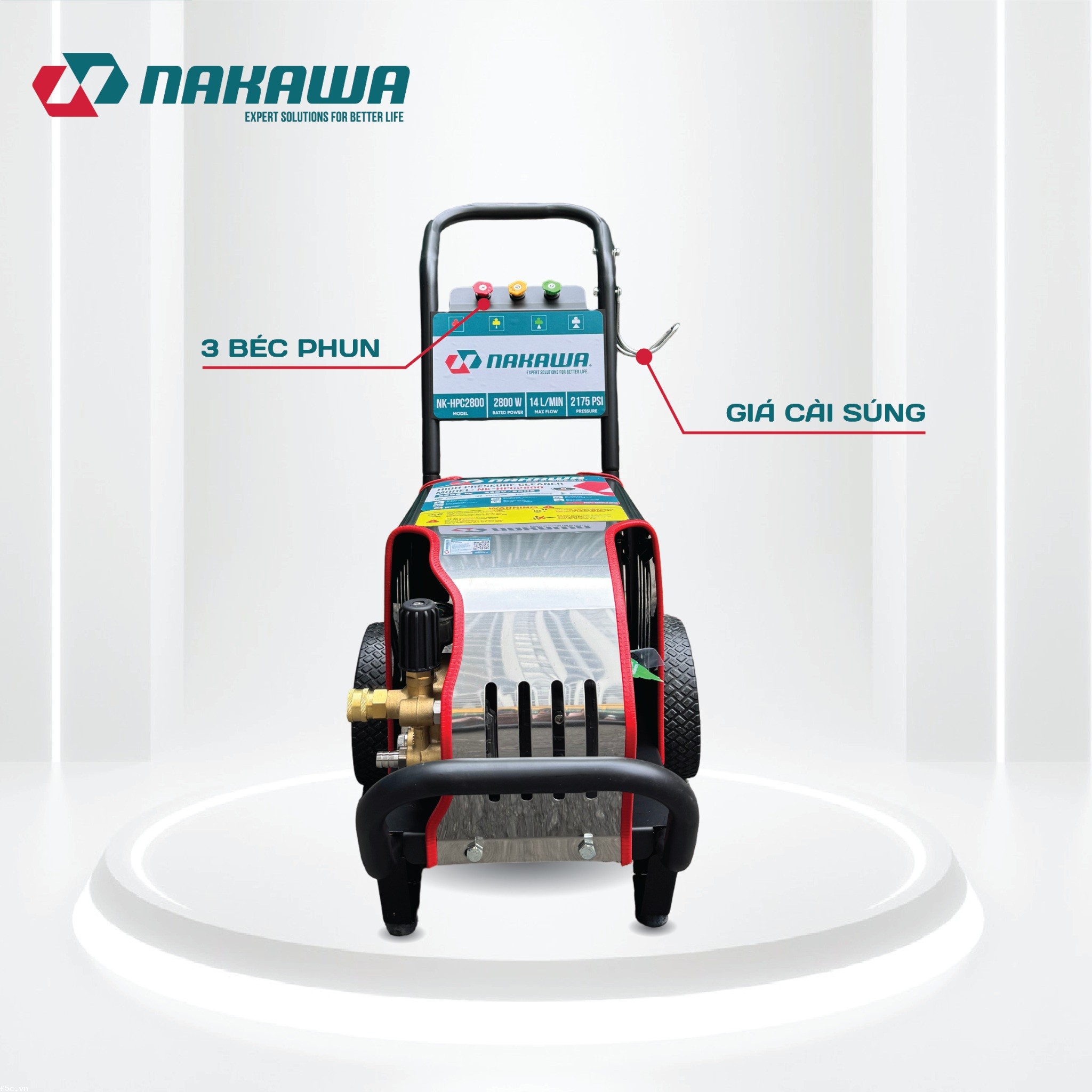 Máy phun áp lực cao công nghiệp Nakawa NK-HPC2800