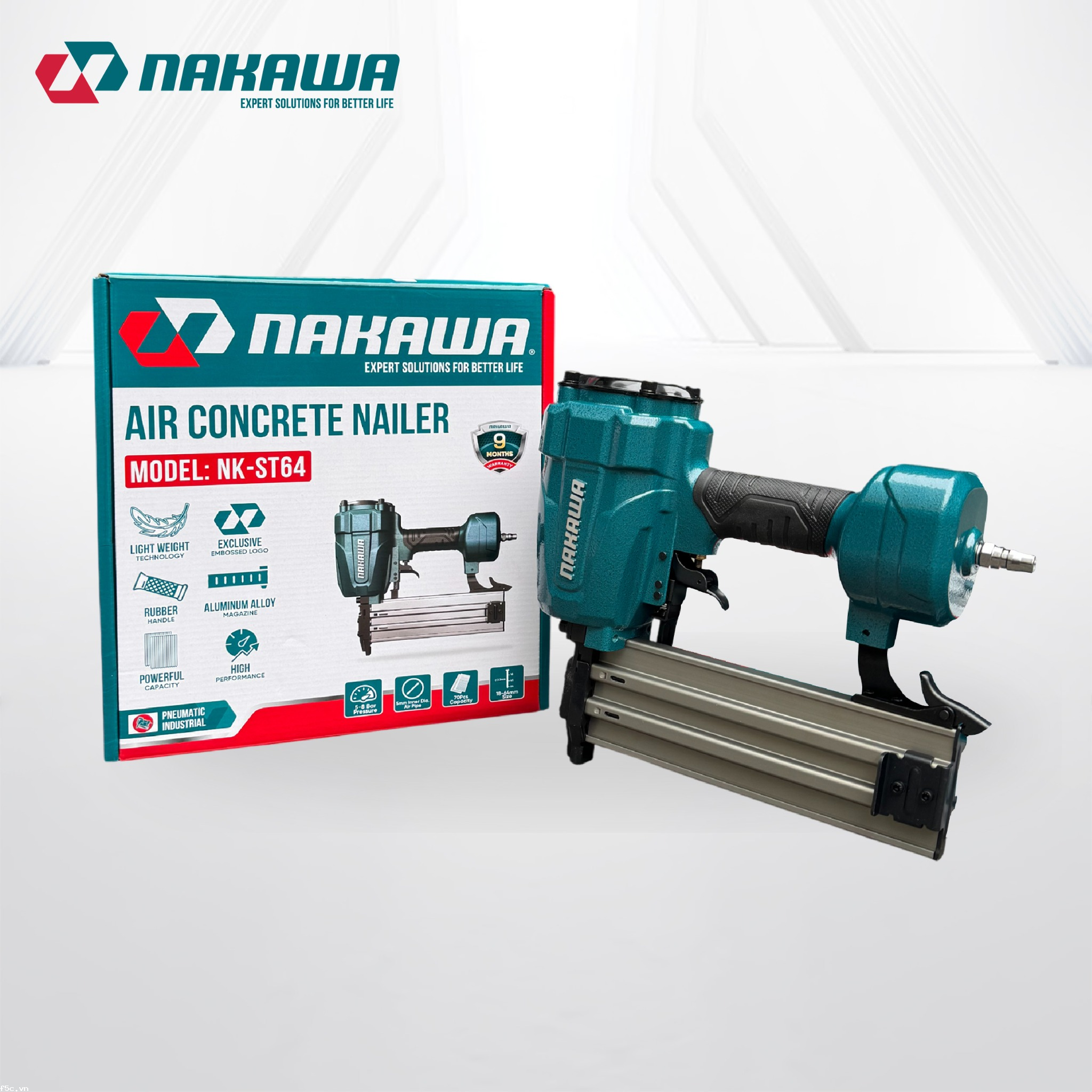 Máy bắn đinh bê tông dùng hơi NAKAWA NK-ST64