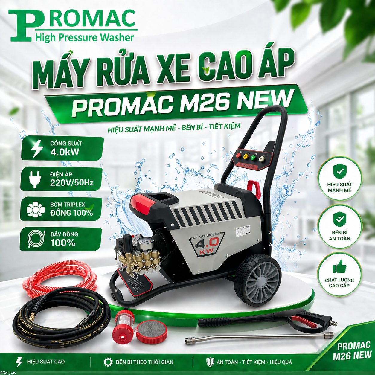Máy phun áp lực PROMAC M26 NEW