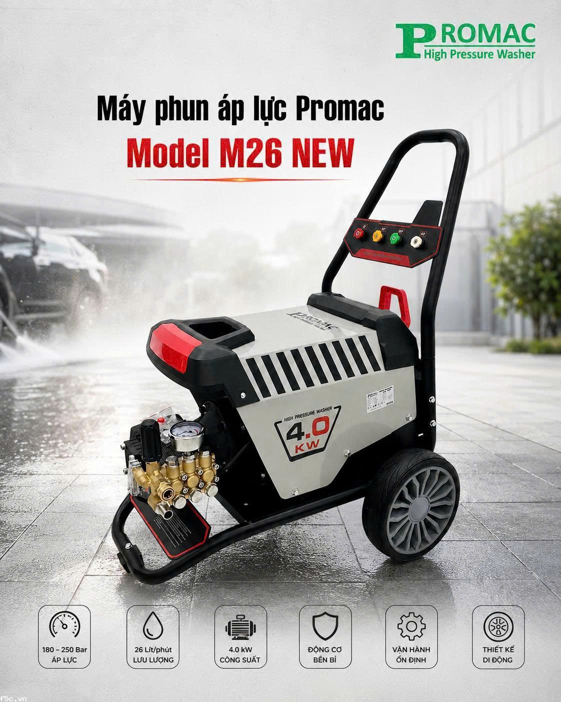 Máy phun áp lực PROMAC M26 NEW