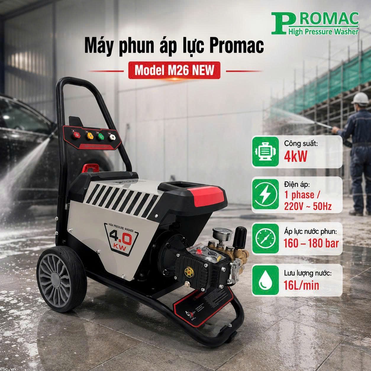 Máy phun áp lực PROMAC M26 NEW