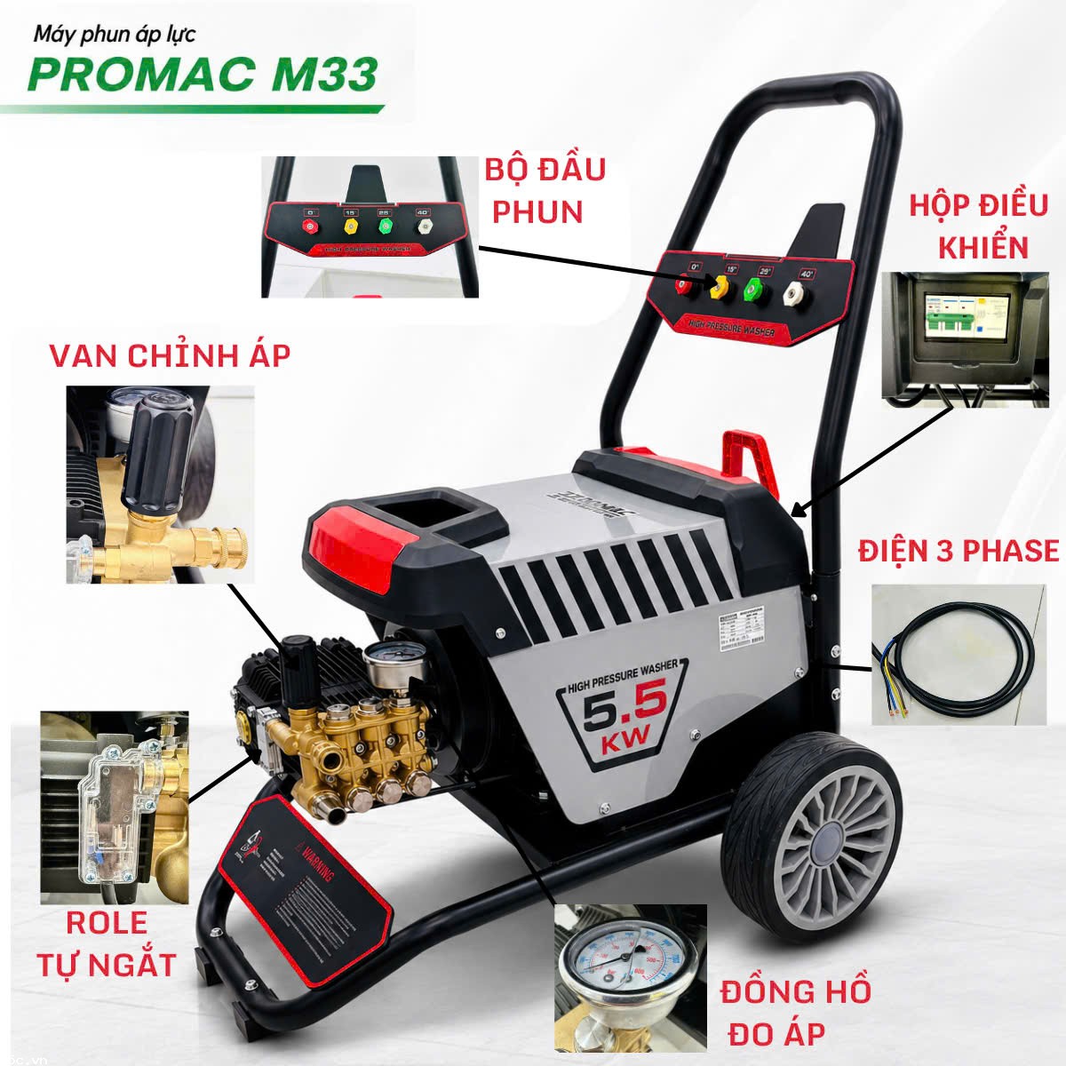 Máy phun áp lực PROMAC M33 