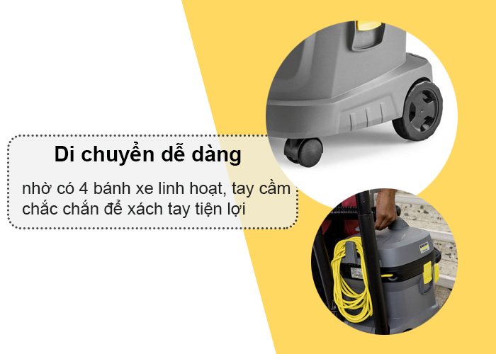 Máy hút bụi công nghiệp Karcher T 11/1 Classic mã 1.527-197.0